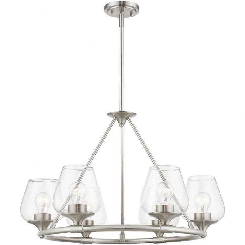 Livex Lighting Willow 6 - Light Chandelier in  Brushed Nickel