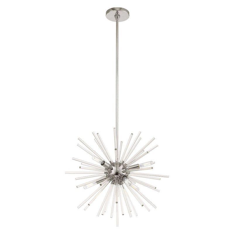 Utopia Polished Chrome 6-Light Indoor/Outdoor Modern Chandelier