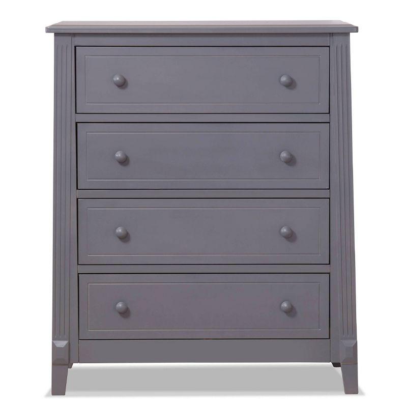 Classic Gray Double Nursery Dresser with Spacious Drawers