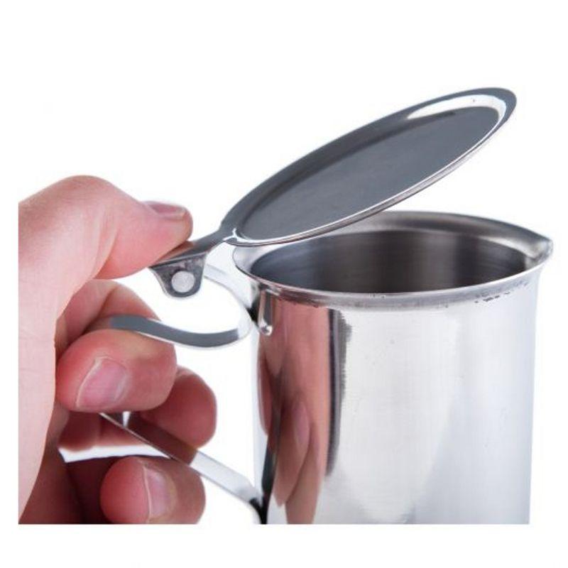 Winco Creamer Server, with Cover, Stainless Steel, 10 oz
