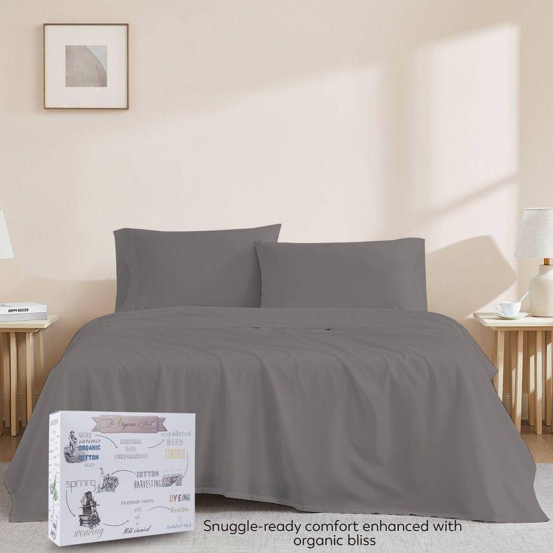 Organic Cotton Deep Pocket Percale Sheet Set - Purity Home