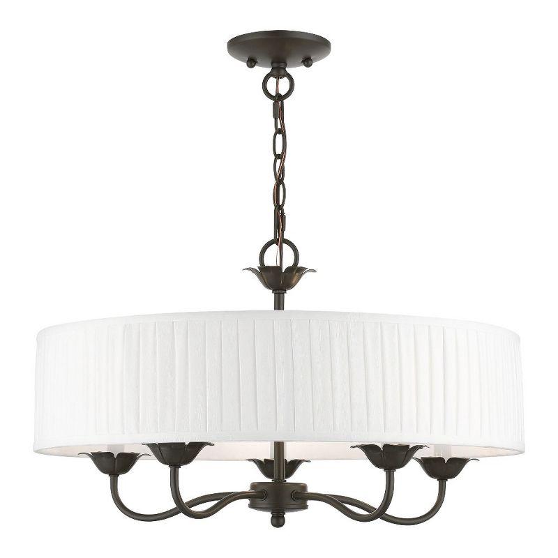 Livex Lighting Edinburgh 5 - Light Pendant in  English Bronze