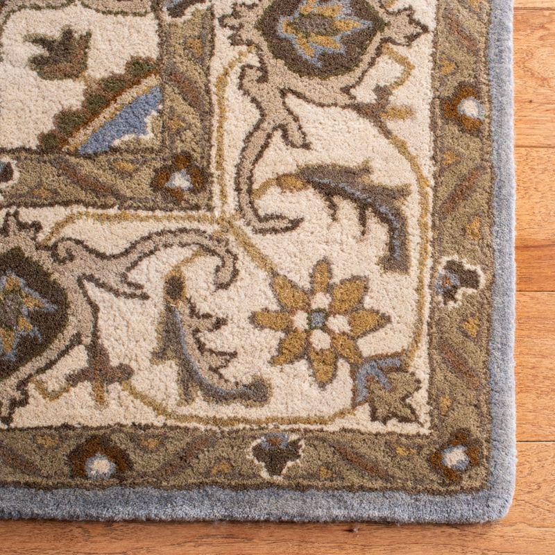 Royalty ROY700 Hand Tufted Indoor Accent Rug - 4'x6' - Light Blue/Beige - Safavieh