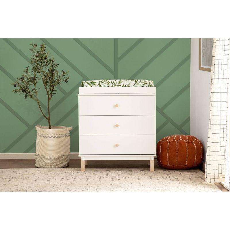 Gelato 3-Drawer White Dresser with Removable Changing Tray