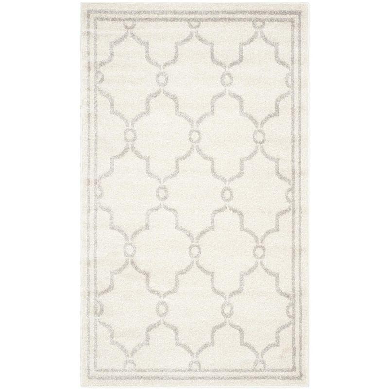 Amherst AMT414 Power Loomed Indoor Accent Rug - Ivory/Light Grey - 3'x5' - Safavieh