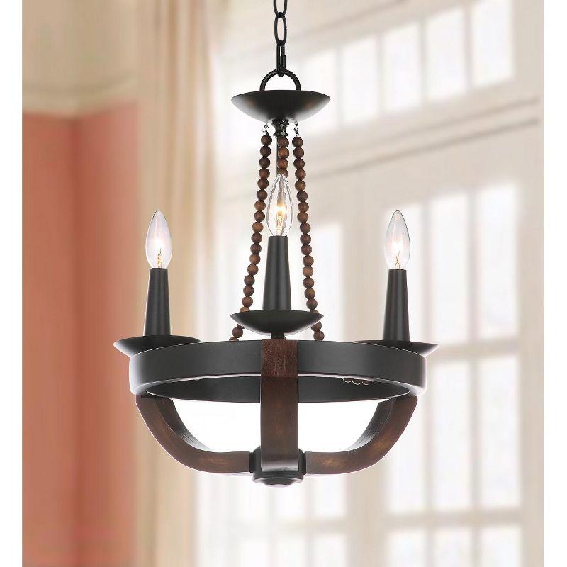 Lucero Chandelier - LIT4392 - Black - Safavieh