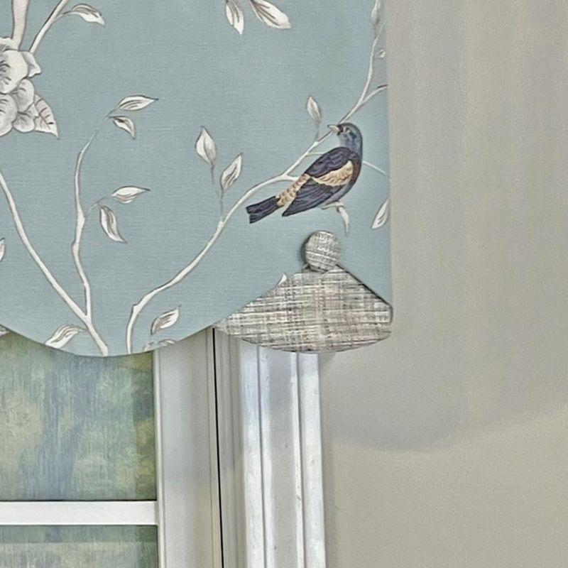 RLF Home Cotton Scalloped 50'' W Window Valance