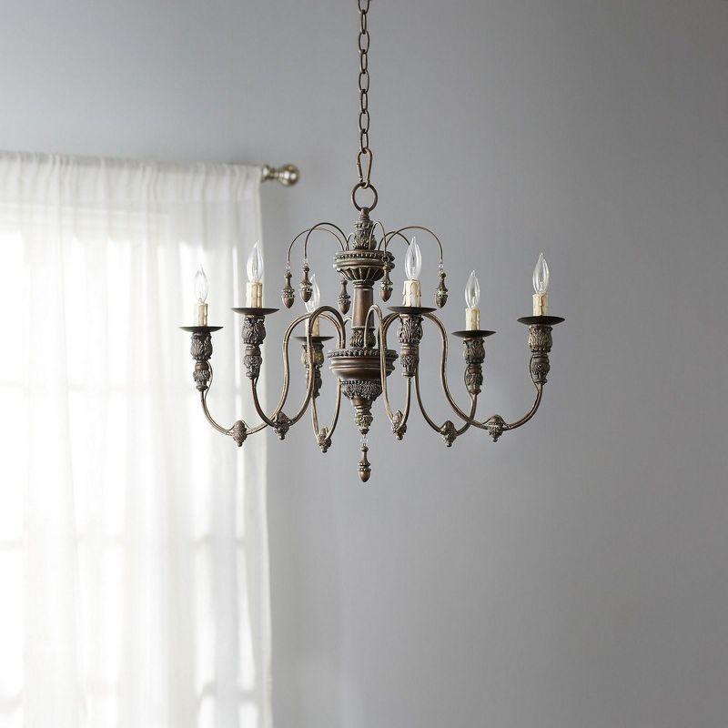 Quorum Lighting Salento 6-Light Vintage Copper Chandelier