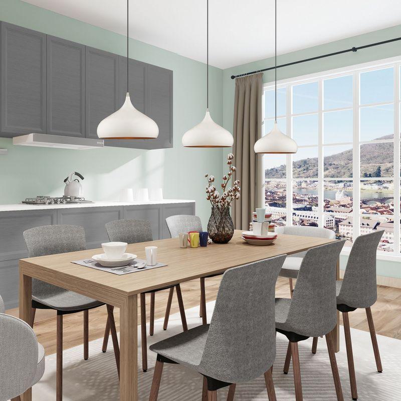 Livex Lighting Metal Shade 1 - Light Pendant in  Shiny White