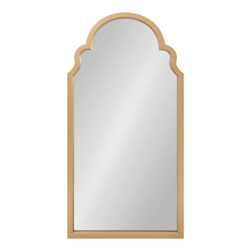 Kate and Laurel Hogan Arch MDF Full Length Mirror, 24x48, Gold