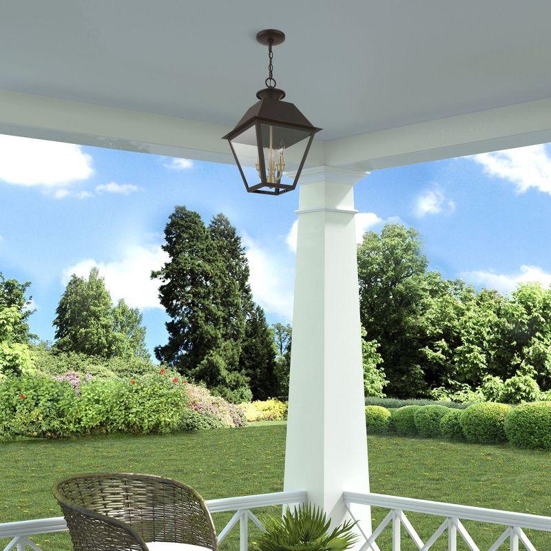 Livex Lighting Wentworth 3 - Light Pendant in  Bronze/Antique Brass