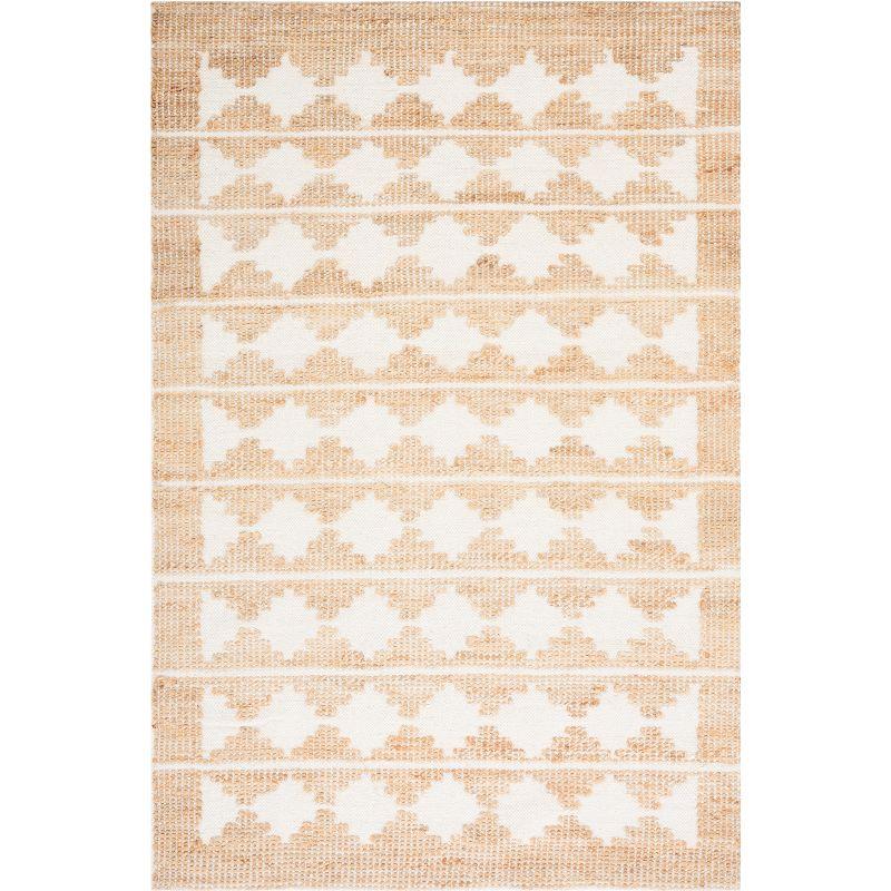 Natural Fiber NF511 Hand Loomed Area Rug - Ivory/Natural - 6'x9' - Safavieh.