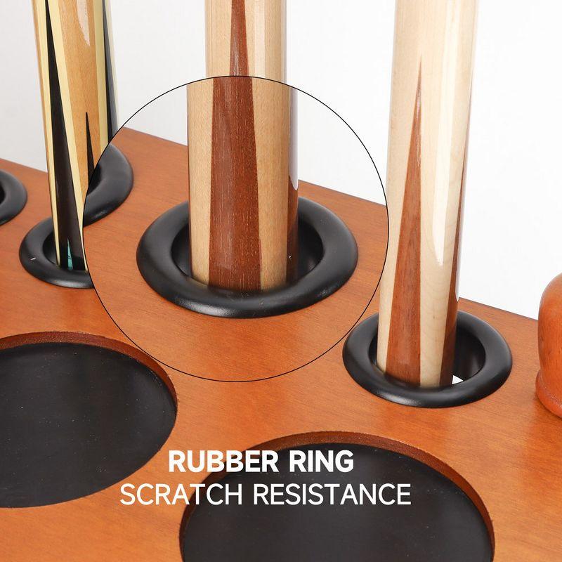 GSE Games & Sports Expert 8 Billiard Pool Cue Stick Corner Rack with Score Counter