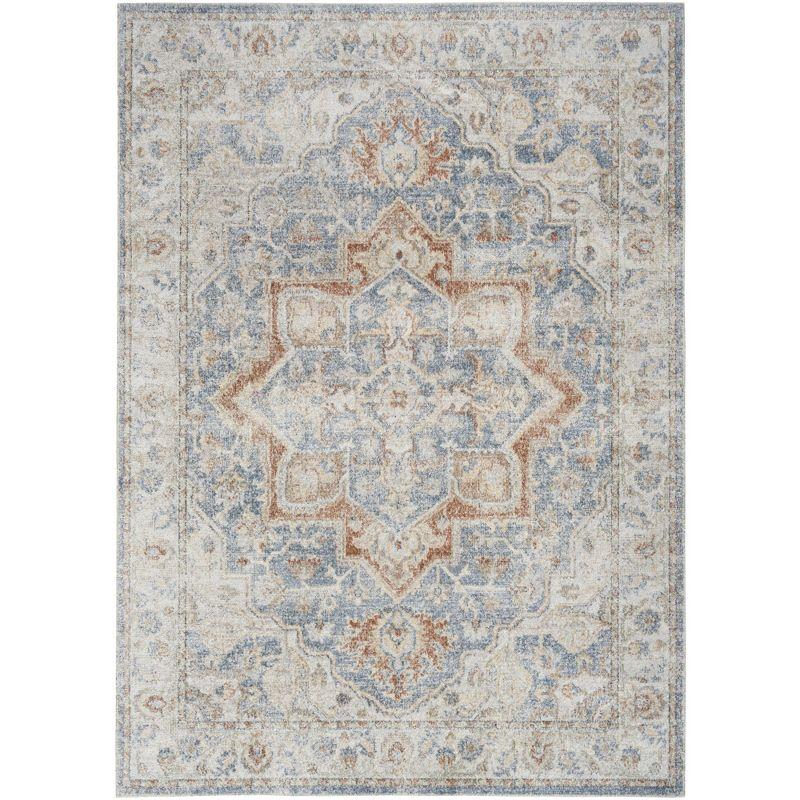 Nourison Washable Astra Vintage Medallion Indoor Flatweave Area Rug