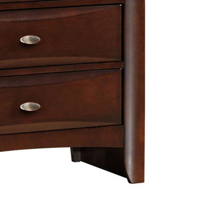 Acme Furniture 32" Ireland Chest Espresso: 5-Drawer Wood Storage, Metal Glides, No Assembly Required