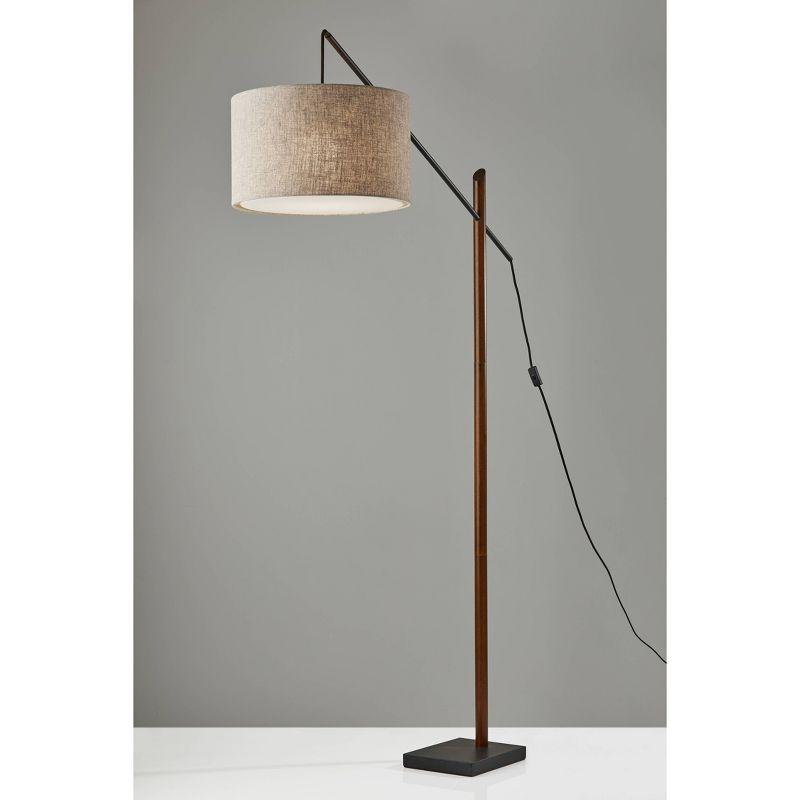 Cornelius Wood Arc Sectional Floor Lamp (85")