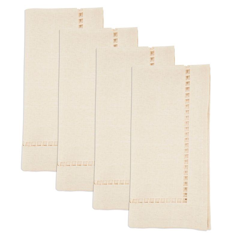 Saro Laser-Cut Hemstitch Napkin (Set of 4)