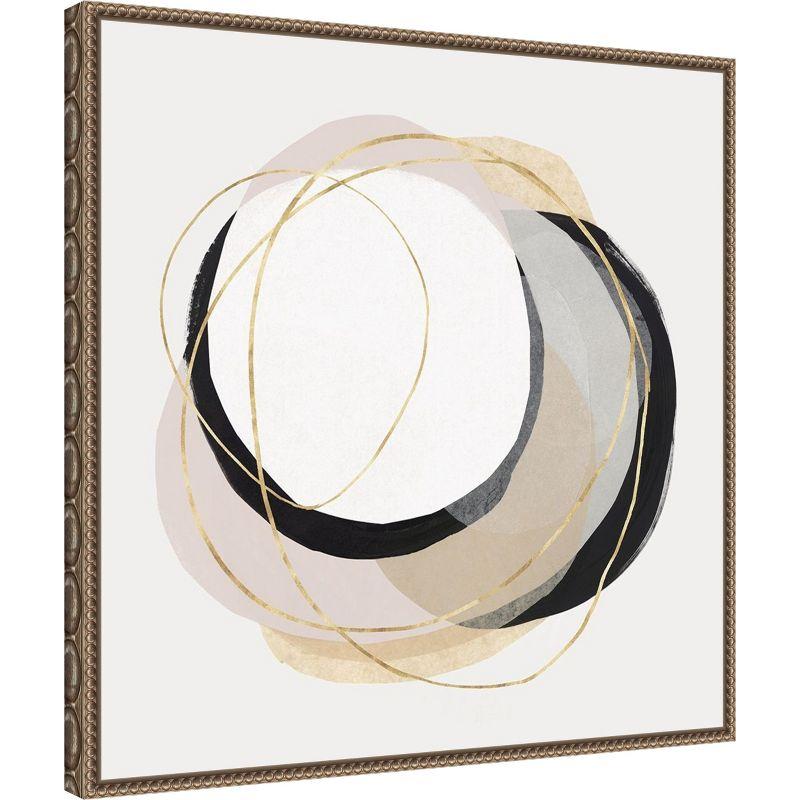 Amanti Art Ring of Gold I by PI Studio Canvas Wall Art Print Framed 22 x 22-in.