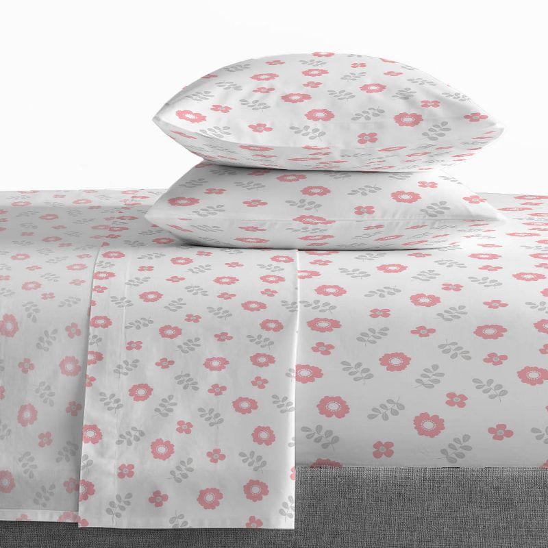 Saturday Park Cutout Floral 100% Organic Cotton Bed Set