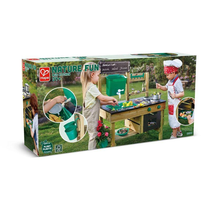 Hape Wood & Stainless Steel Outdoor Play Kitchen With Accessories