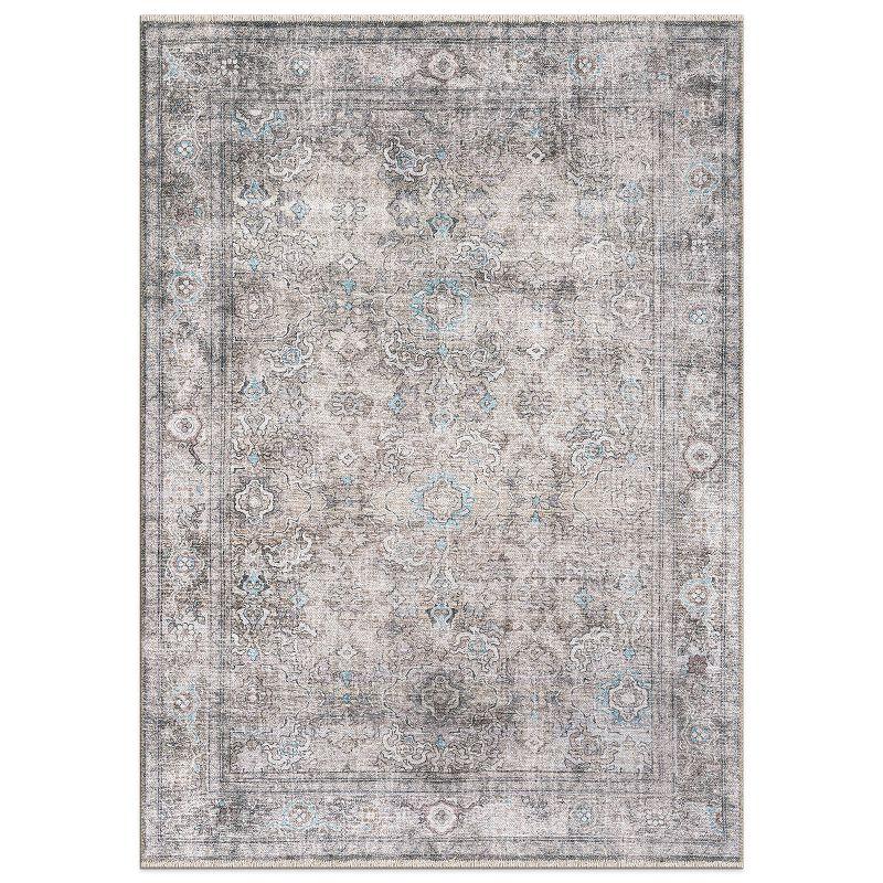 World Rug Gallery Transitional Distressed Vintage Machine Washable Area Rug