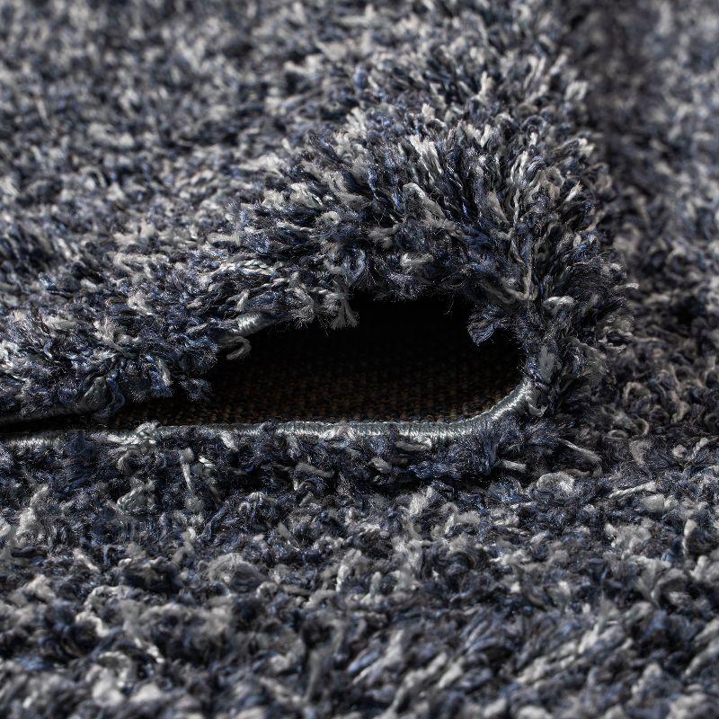 4'x6' Mercer Shag Plush Area Rug, Denim - JONATHAN Y