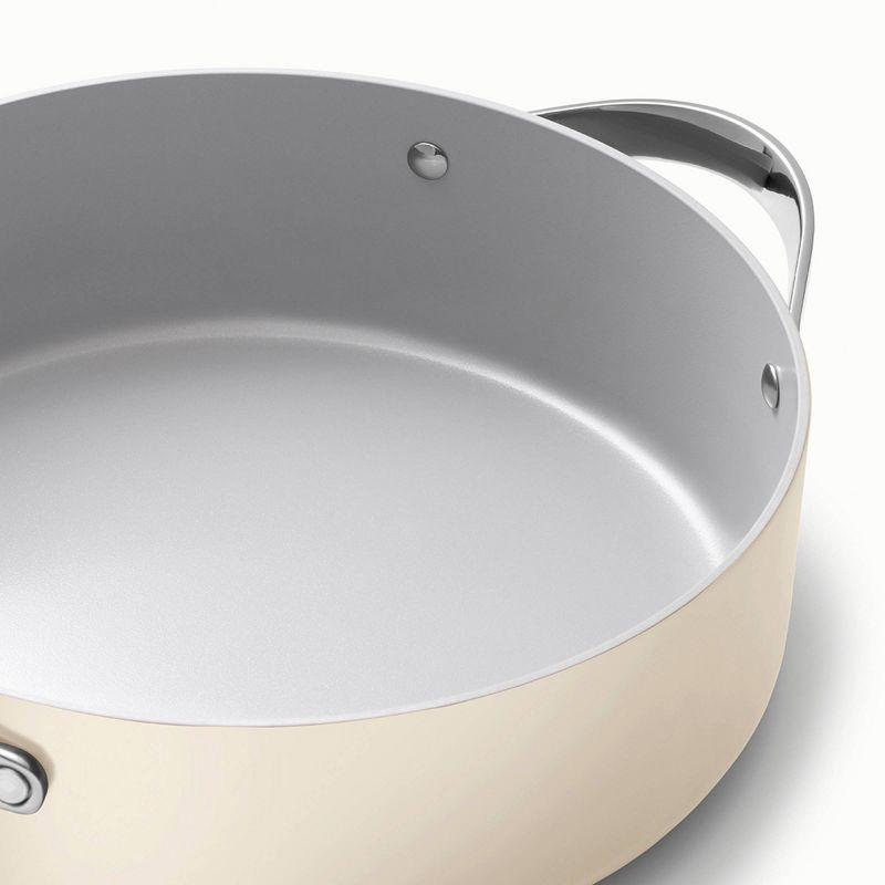 Caraway Home Cream Non-Stick Ceramic Sauté Pan