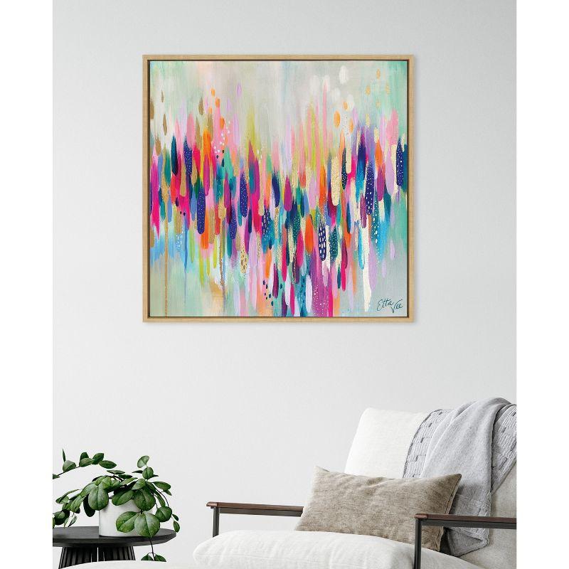 Kate & Laurel All Things Decor 30"x30" Sylvie Brushstroke 154 Wall Art by Jessi Raulet of Ettavee Natural: Modern Abstract Canvas