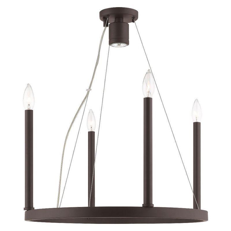 Livex Lighting Alpine 4 - Light Chandelier in  Bronze