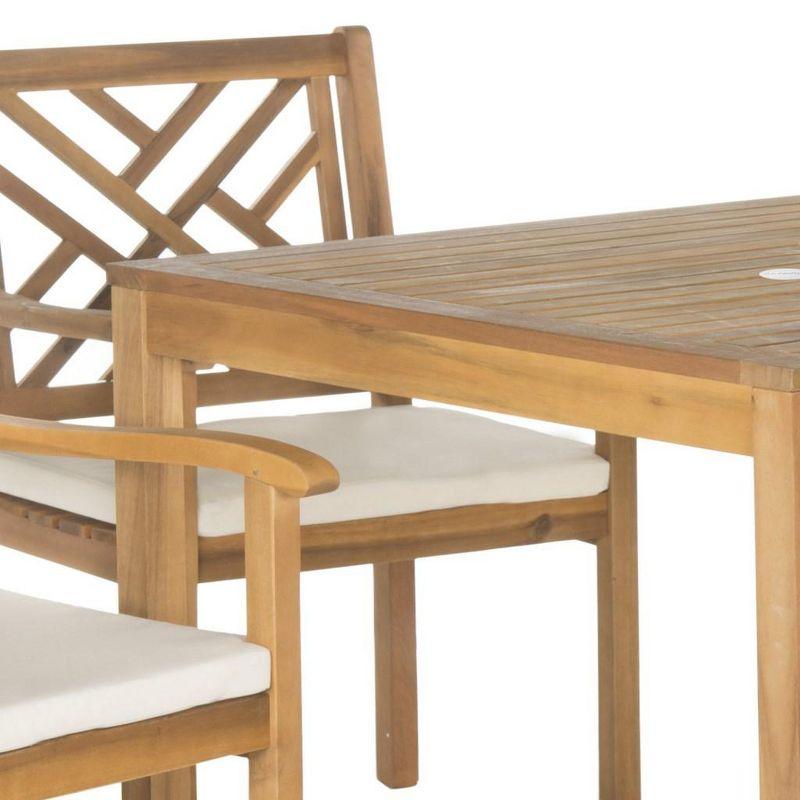 Bradbury 5 Pc Dining Set - Outdoor - PAT6720 - Natural/Beige - Safavieh