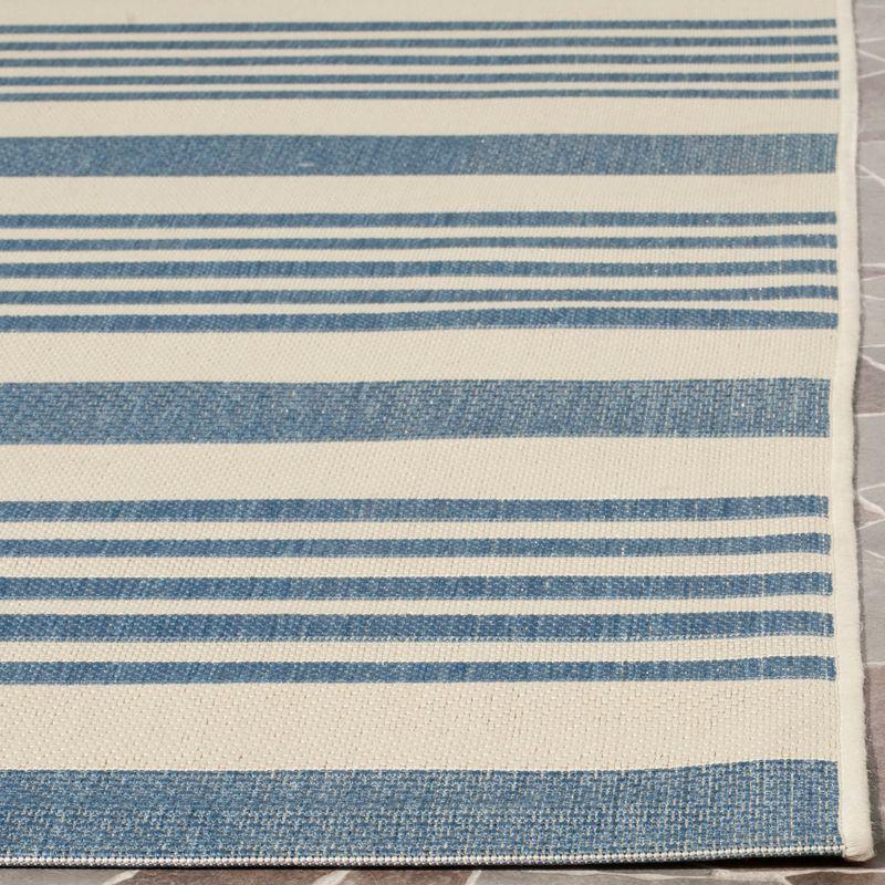Courtyard CY6062 Power Loomed Indoor/Outdoor Runner Rug - Beige/Blue - 2'3"x16' - Safavieh.