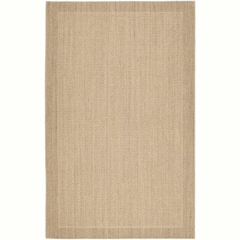 Desert Sand Geometric Sisal 6' x 9' Non-Slip Area Rug