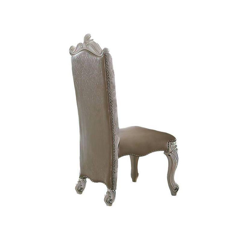 Set of 2 22" Versailles PU Fabrix Dining Chairs Bone White - Acme Furniture