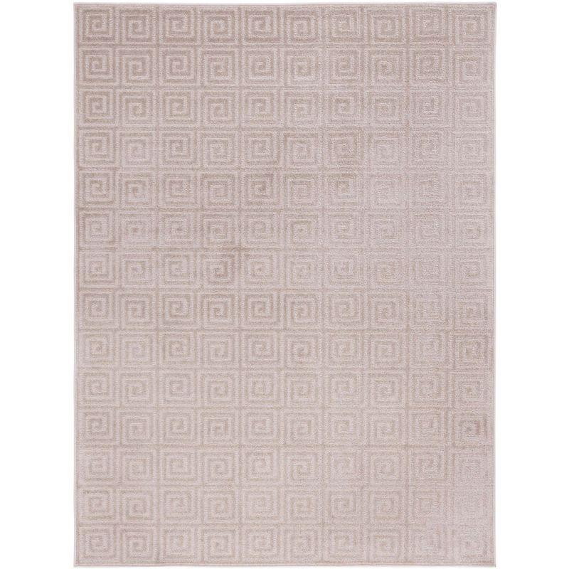 Pattern and Solid PNS412 Power Loomed Area Rug - Beige - 5'3"x7'6" - Safavieh.