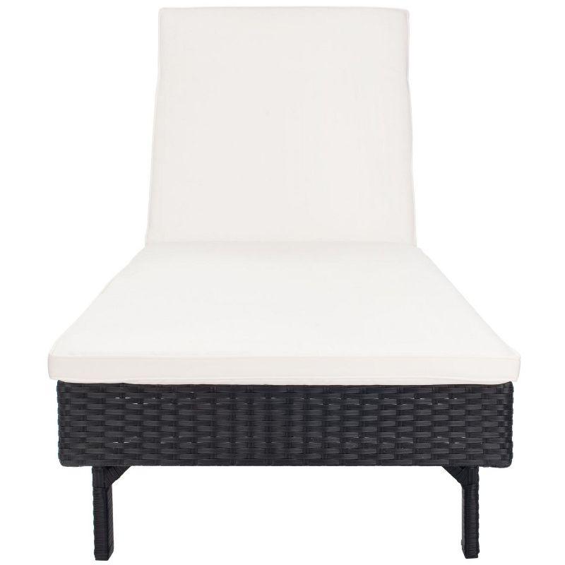 Cam Sunlounger - Outdoor - PAT7501 - Black/Beige -Safavieh
