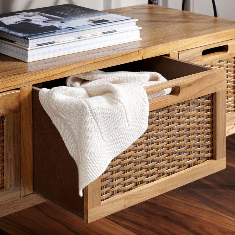 Joshua Media Console - AMH6532C - Brown - Safavieh Couture