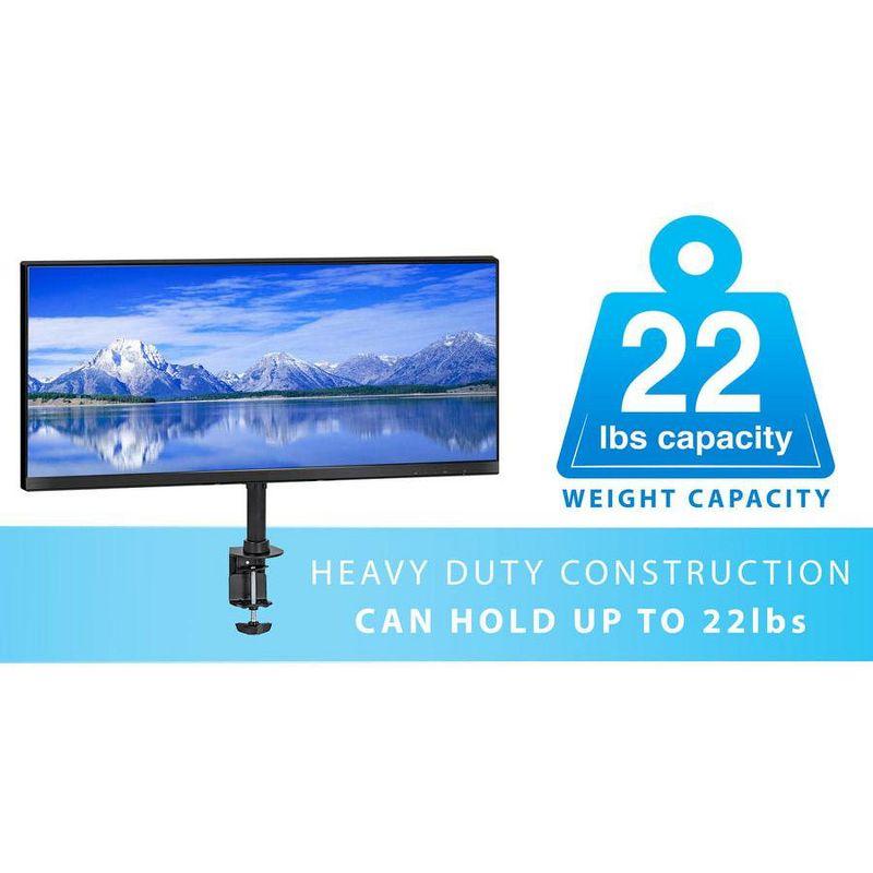 Mount-it Mount-It Monitor Mount & TV Desk Mount | Heavy-Duty Height & Tilt Adjustable Monitor Stand | Black