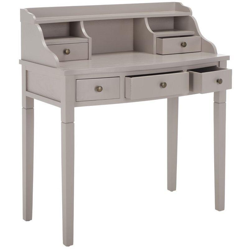 Landon Writing Desk - Quartz Grey - Safavieh
