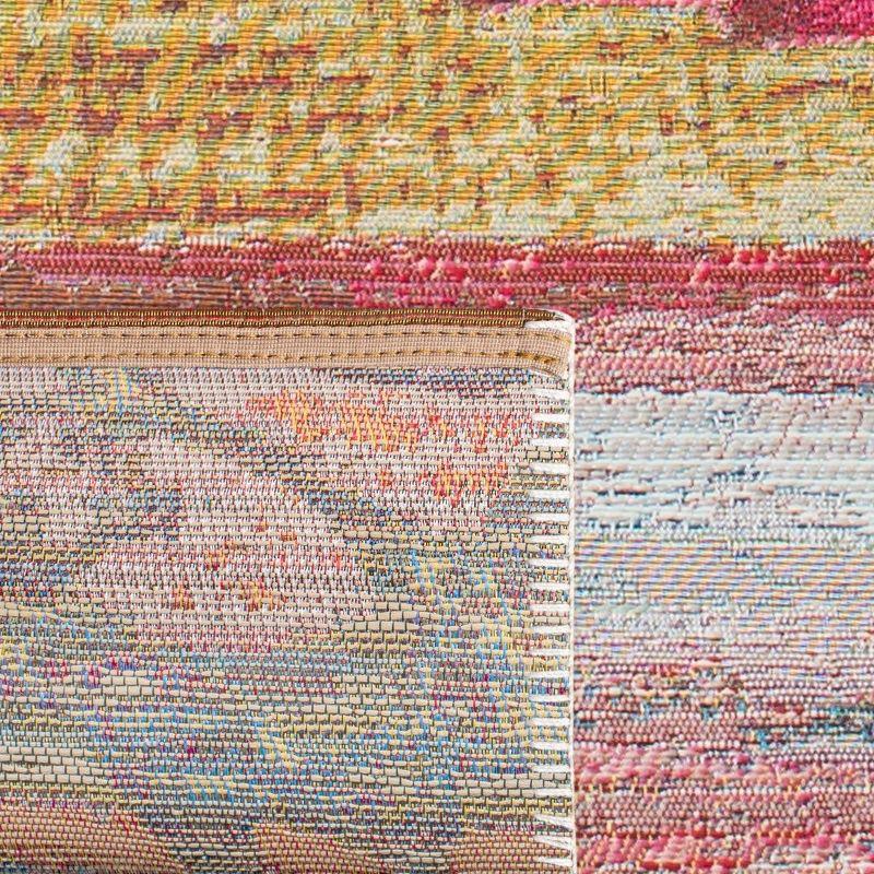 Barbados 500 BAR554 Power Loomed Indoor/Outdoor Area Rug - Light Blue/Pink - 8'x10'5" - Safavieh