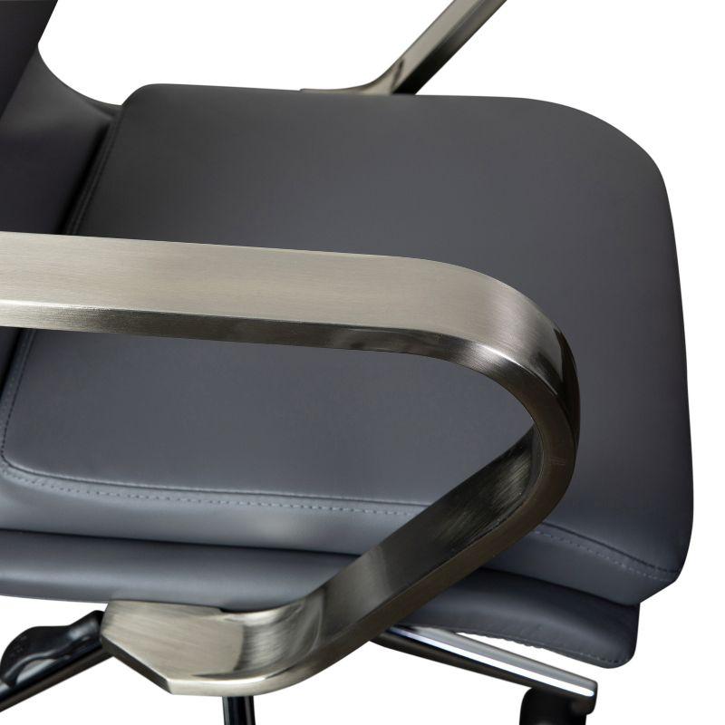 Flash Furniture Mid-Back Designer Upholstered Swivel Executive Office Chair with Armrests
