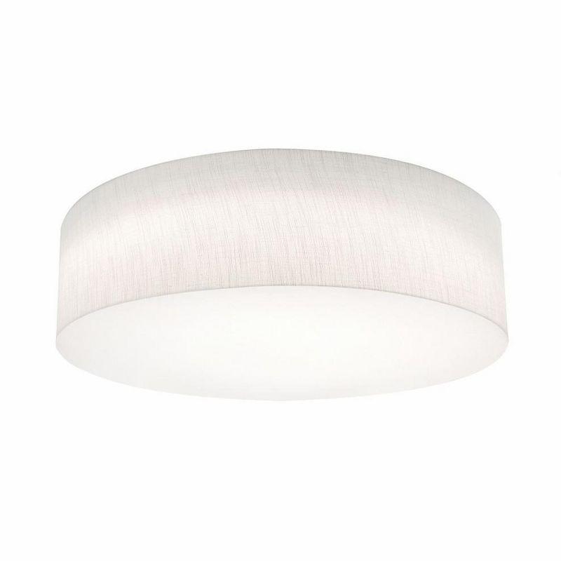 AFX Anton 1 - Light Flush Mount in  Linen White