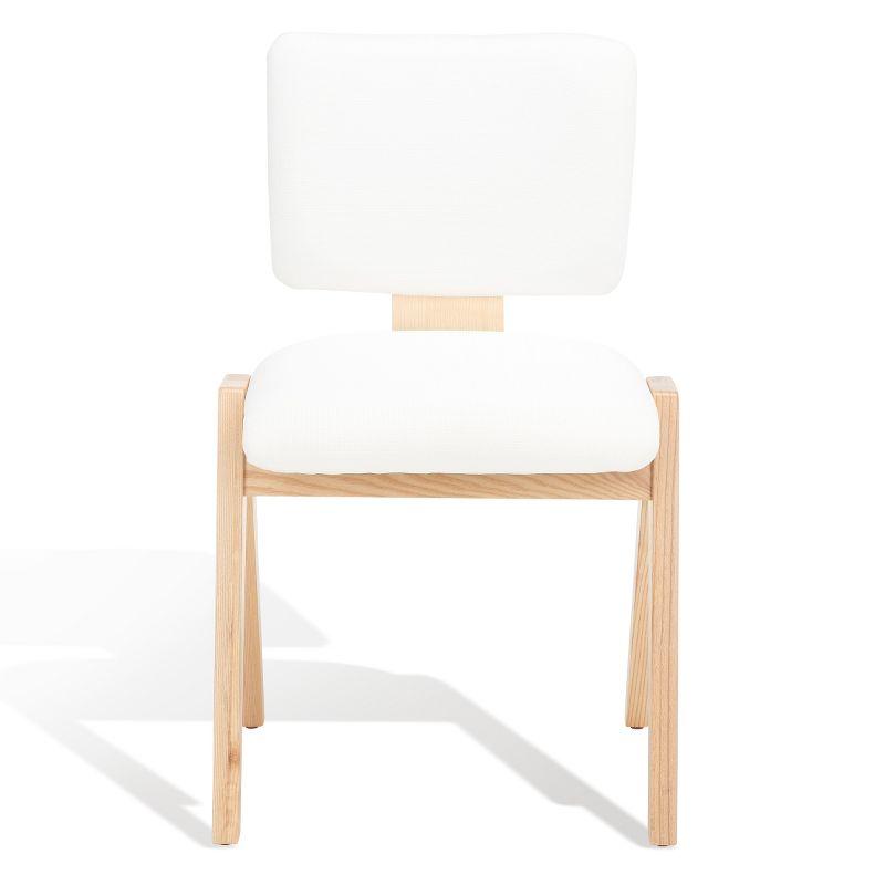 Alisyn Wood Dining Chair (Set of 2) - SFV4125 - Natural/White - Safavieh Couture