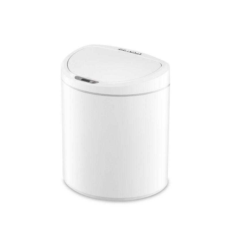 Nine Stars 8 L/2.1gal Motion Sensor Trash Can White