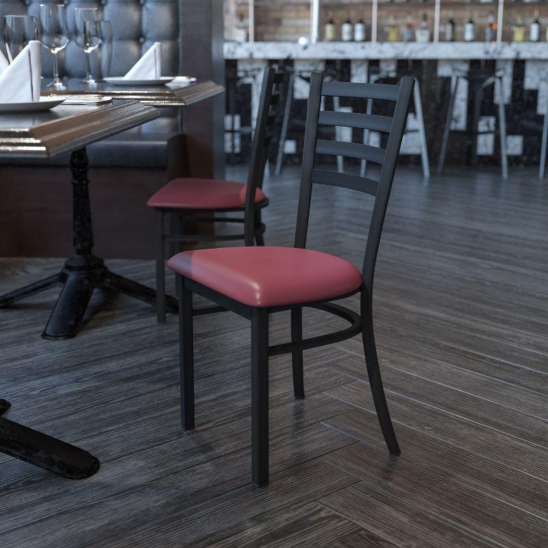 Flash Furniture Kendall Ladder Back Metal Restaurant Chair
