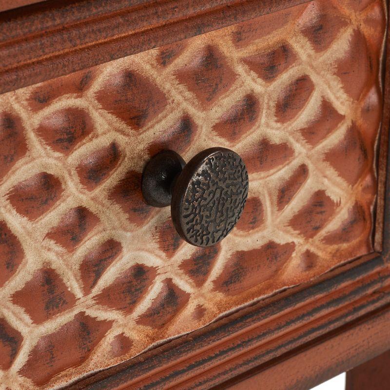 Ernest End Table - AMH4080A - Dark Brown - Safavieh Couture