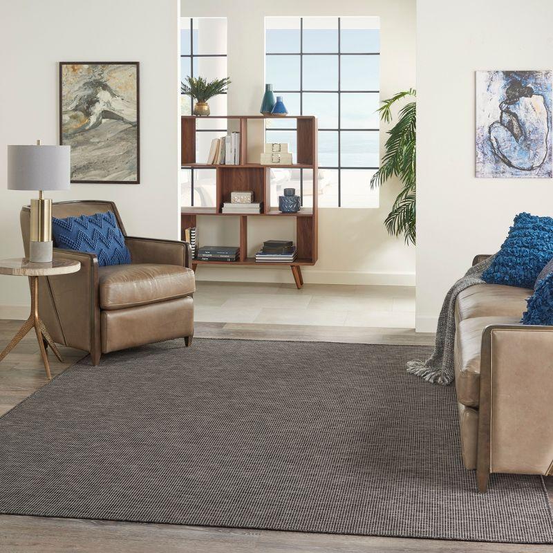 Nourison Positano POS01 Indoor/outdoor Area Rug - Charcoal 7' x 10'