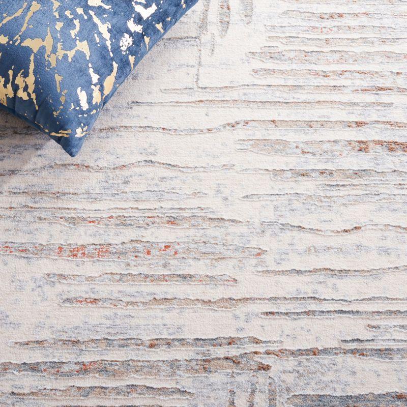 Marmara MRM304 Power Loomed Area Rug - Beige/Blue Rust - 5'x8'2" - Safavieh.