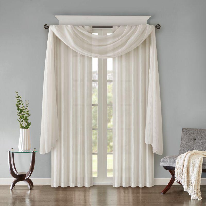 Harper Solid Crushed Curtain Panel Pair