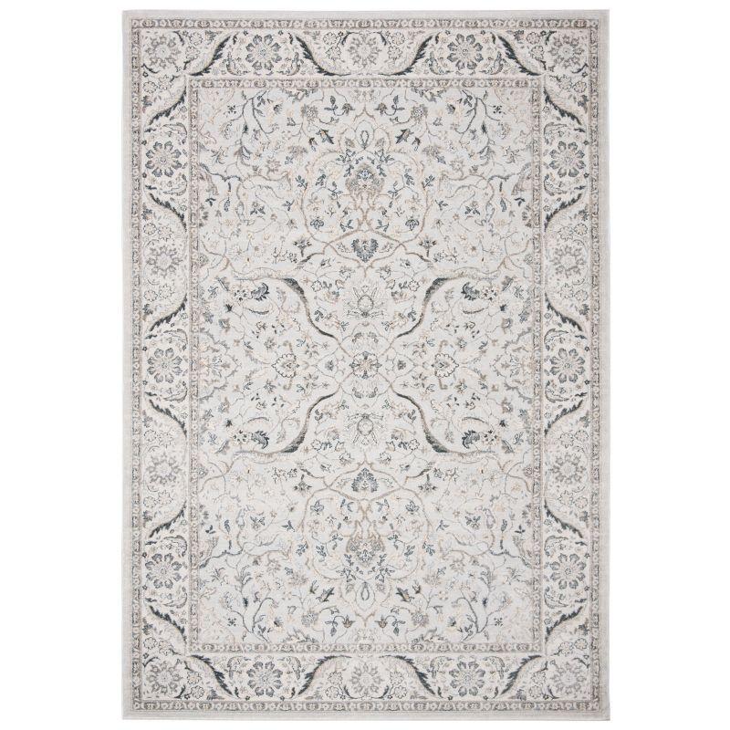Isabella ISA912 Power Loomed Accent Rug - Light Grey/Cream - 3'x5' - Safavieh.