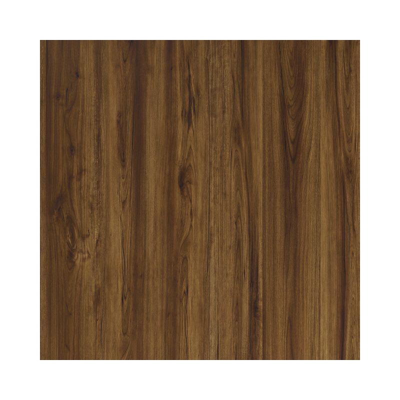 Lavish Home 50-inch TV Stand with 2 Doors, Media Shelves, Cord Management, and Hairpin Legs,  Dark Walnut